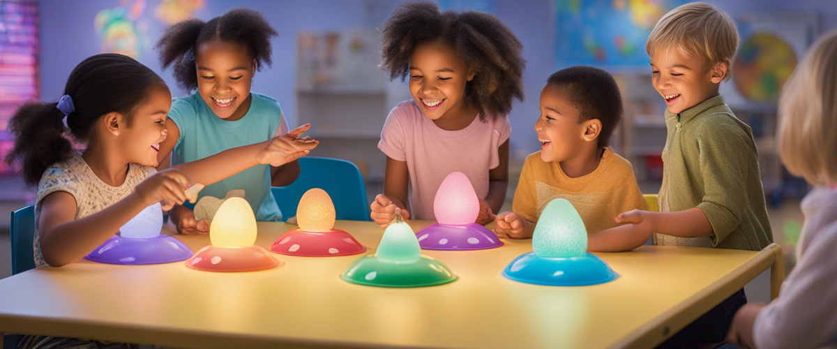 Baby sensory light up deals pebbles