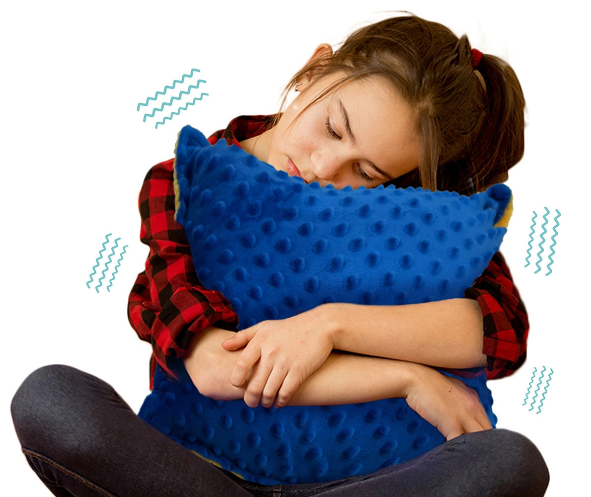 Bright Autism - The Hugger Vibrating Pillow soothes stress, improves sleep, and lifts moods