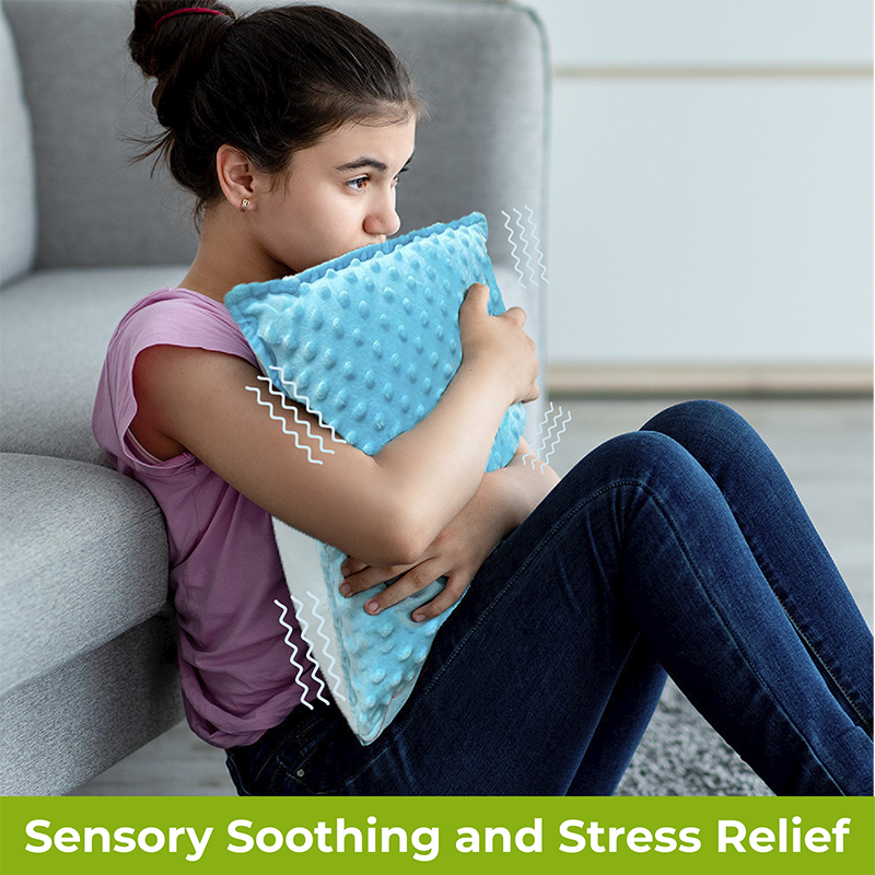 Bright Autism Hugger Sensory Pillow for Kids Soothing Vibration, Memory Foam & Minky Cover | Designed for Comfort and Sensory Support Bright Autism Hugger Sensory Pillow for Kids Soothing Vibration, Memory Foam & Minky Cover | Designed for Comfort and Sensory Support