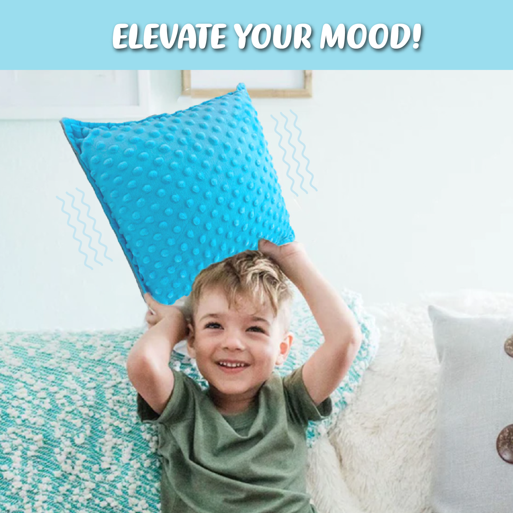 Bright Autism Hugger Sensory Pillow for Kids Soothing Vibration, Memory Foam & Minky Cover | Designed for Comfort and Sensory Support Bright Autism Hugger Sensory Pillow for Kids Soothing Vibration, Memory Foam & Minky Cover | Designed for Comfort and Sensory Support