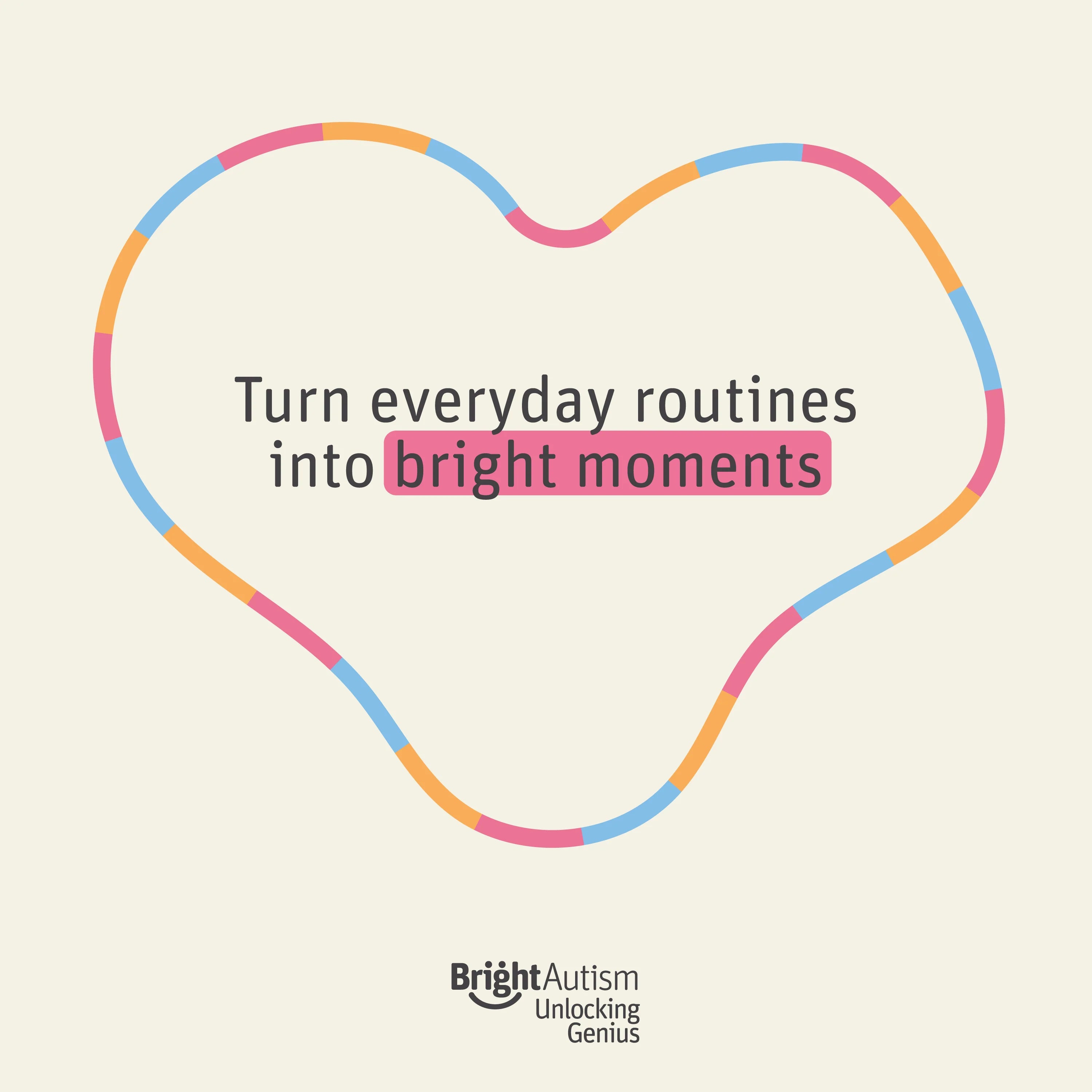 Sensory Sea Lamp by Bright Autism – "Turn everyday routines into bright moments" brand graphic