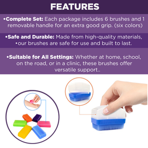 Sensory Brushes Colorful 6 Pack