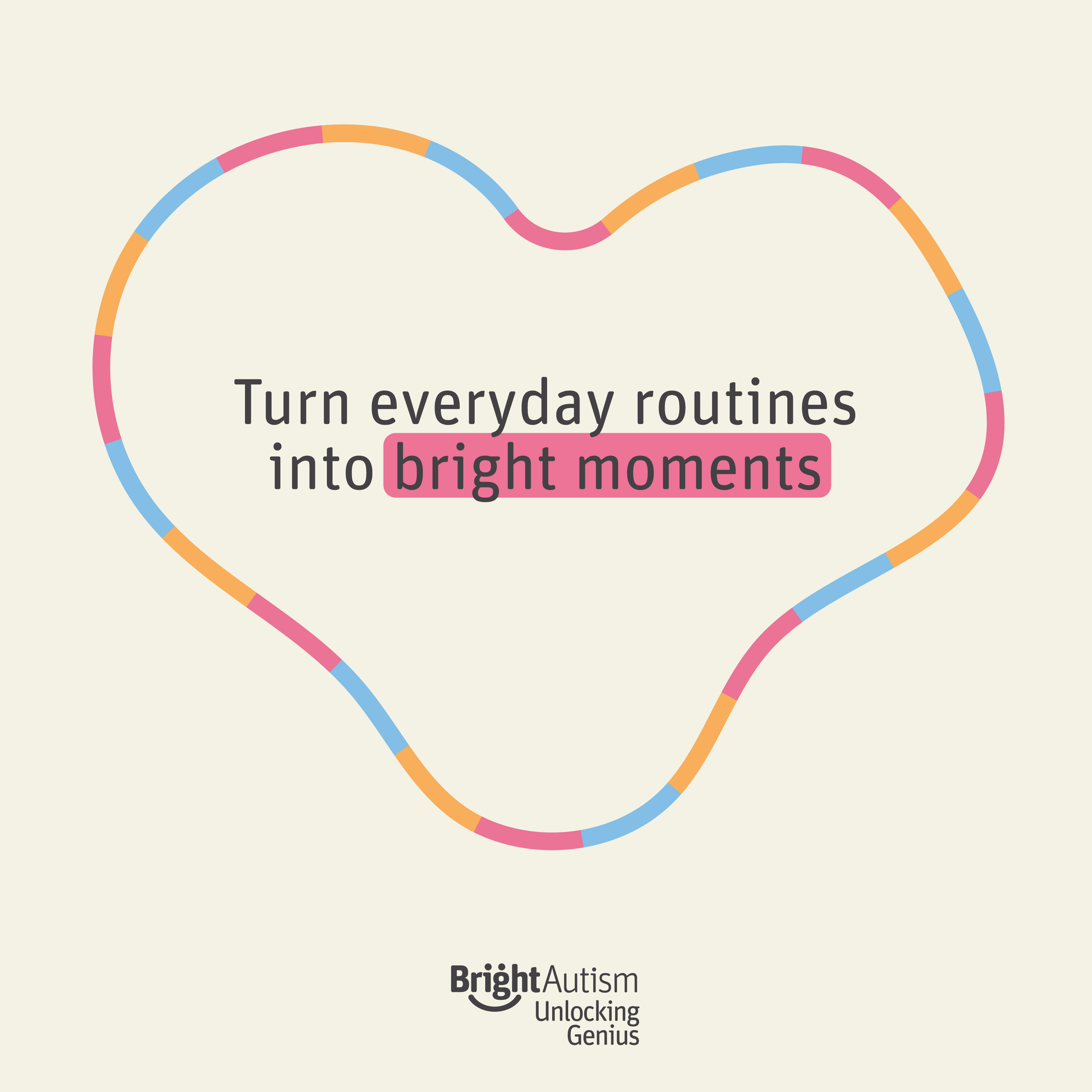 TAP-TAP Sensory Lights by Bright Autism – "Turn everyday routines into bright moments" brand graphic