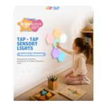 TAP-TAP Sensory Lights by Bright Autism – Creative Moments, 6-piece hexagon set