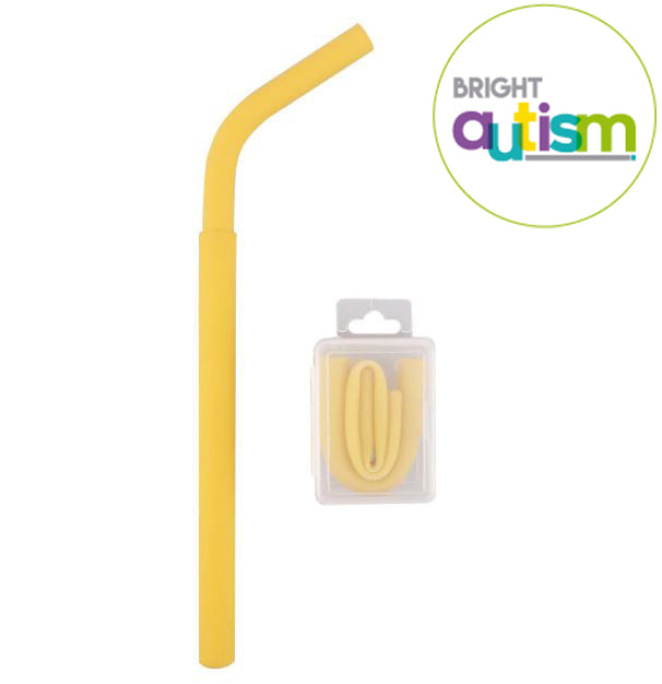 Silicone Biting Straw For Autism Portable Version